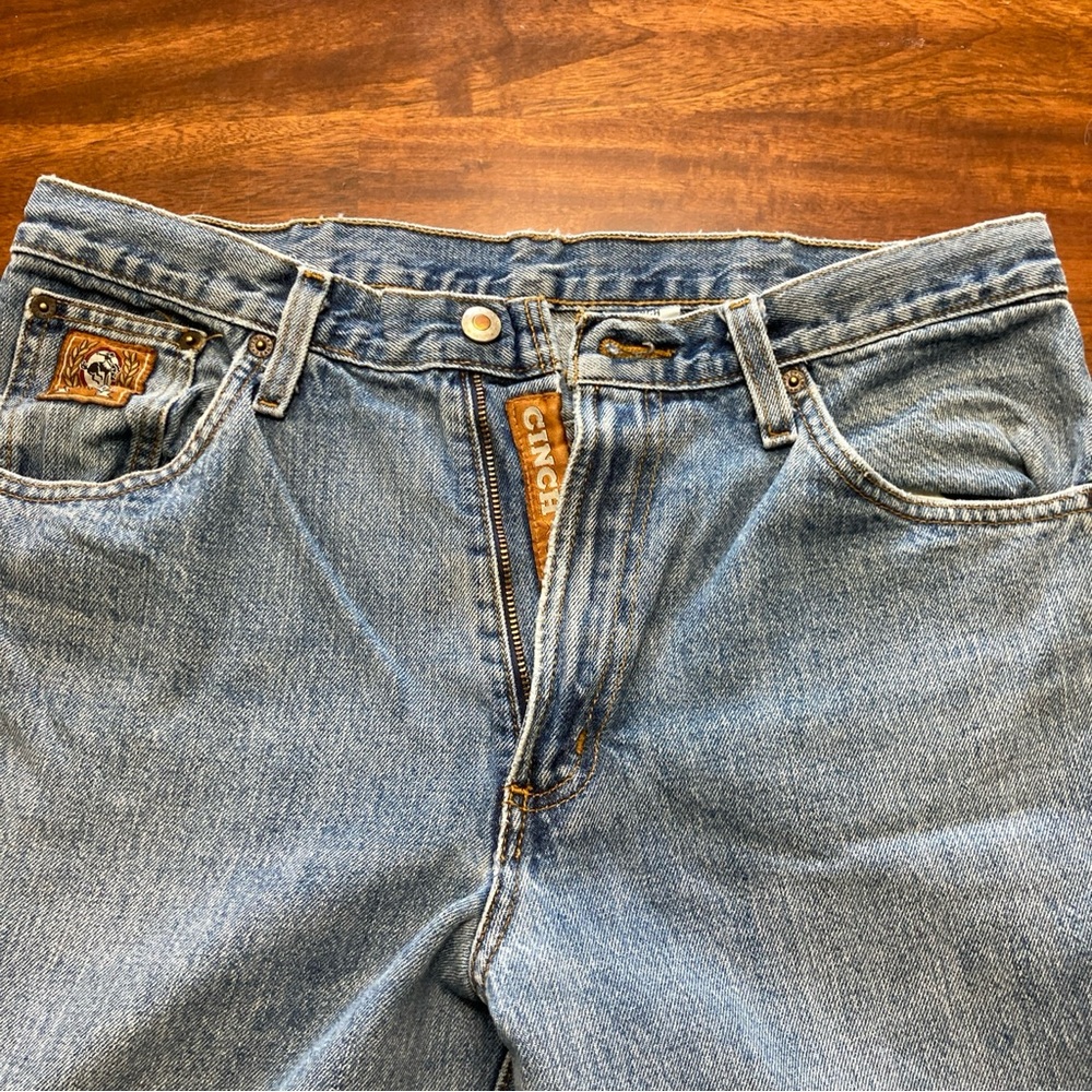 Cinch Jeans Mens 34x32 Slim Fit Bronze Label Tapered Leg Western Cowboy